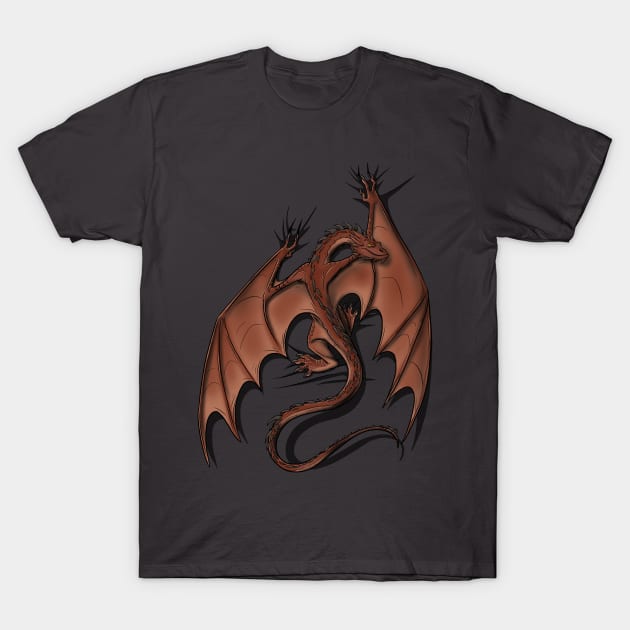 Smaug on your Shirt T-Shirt by sugarpoultry